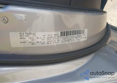 2018 Chrysler Pacifica Touring L Plus из США, поврежденный, VIN 2C4RC1EG9JR236325